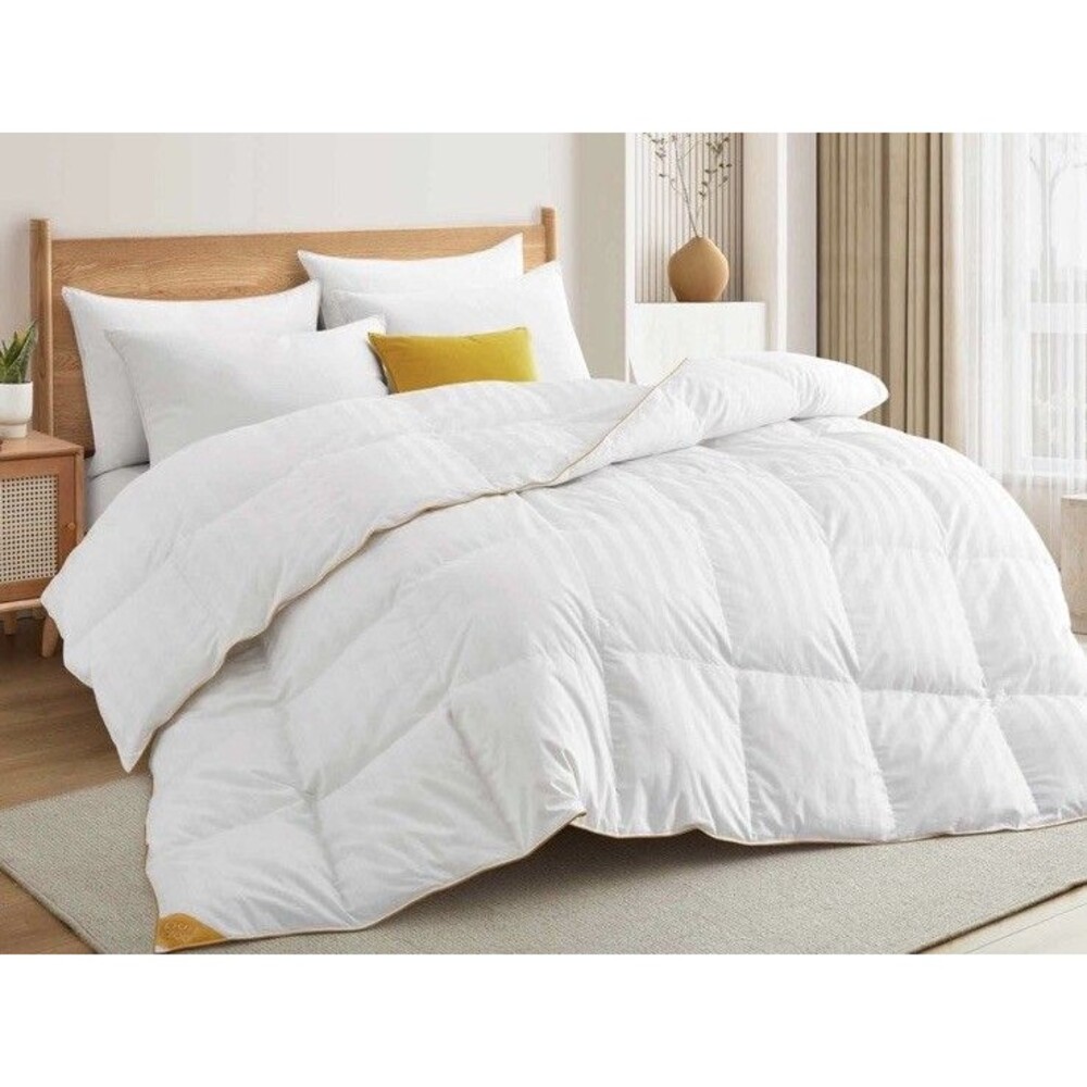 Pure Down $330 King White Goose Feather Down All Seasons Comforter